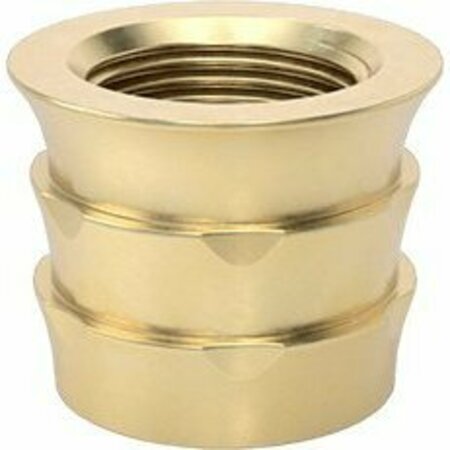 BSC PREFERRED Barbed Inserts for Plastic Brass 1/4-20 Thread Size 0.3 Installed Length, 10PK 93738A220